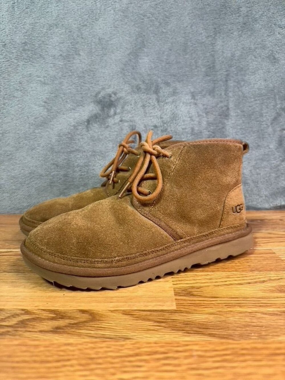 UGG Neumel II Chestnut Suede Chukka Boots Big Kids 6 Women's 7 Unisex 1017320K